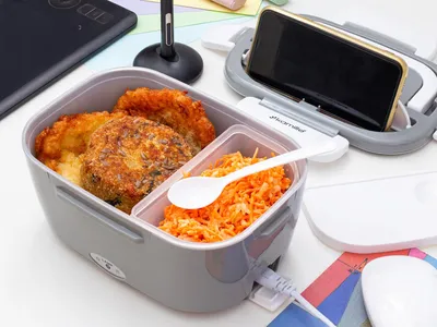 Produktbild von Elektrische Lunchbox Thermoskanne Für Mittagessen Frühstücksbox Kamille 1,5 L