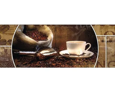 Produktbild von Glasbild Coffee Composition I 80x30 cm