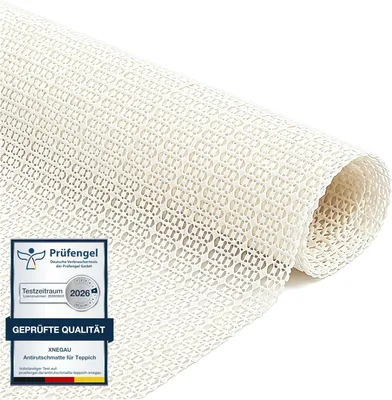 Produktbild von Rutschfester Unterleger für Teppiche - 80 x 130 cm - PVC - Rutschfest - Beige