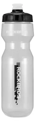 Produktbild von Rockbros Fahrradflasche 750 ml Transparent Schwarz