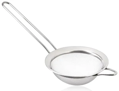 Immagine prodotto di Setaccio da cucina Wenco: diametro 8 cm, in acciaio inossidabile, maglia fine per preparazioni gourmet