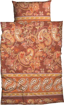Produktbild von CASATEX Bettwäsche Sentta Orange Satin 135 cm x 200 cm