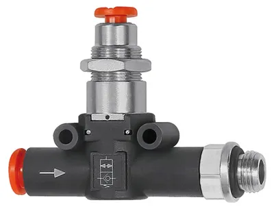 Produktbild von Riegler Pneumatisch entsperrbares Rückschlagventil Schl.-Gew., G 1/4, Schl.8