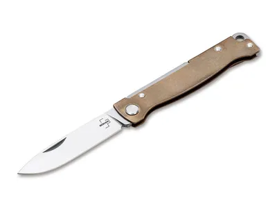 Produktbild von Böker Plus Atlas Brass Taschenmesser, 7 cm, braun