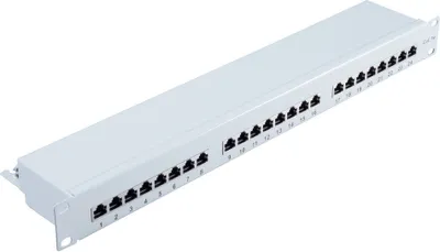 Produktbild von cat 5e 19" 1HE-Patchpanel 24 Port