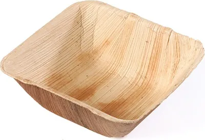 Produktbild von Schälchen aus Palmblatt, viereckig, 14 x 14 cm, 20 Stück