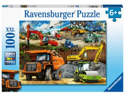 Produktbild von Ravensburger Construction Vehicles XXL, 100 Stück(e), Fahrzeuge, 6 Jahr(e)