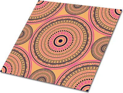 Produktbild von Selbstklebende Platten 30x30 cm Wandpaneele 9 Stück im Set Wanddeko - Arabisches ethnisches Muster