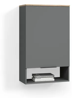 Image de Commode Livinity Piave Anthracite 60x100cm avec porte, Model 58956