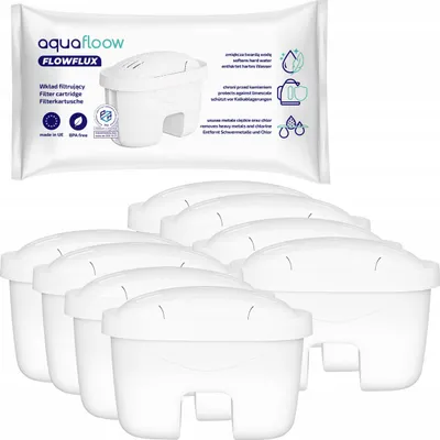 Zdjęcie produktu dla Wkład filtrujący Aquafloow Flowflux do dzbanka filtrującego Laica - 8 sztuk.