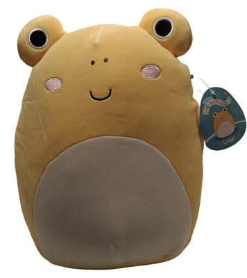 Obrázek produktu pro Squishmallows SQCR02413 - Leigh, žlutá žába, 30 cm, oficiální plyšová hračka od Kelly Toys, velmi měkká a příjemná na mazlení