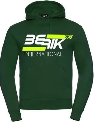 Zdjęcie produktu dla Bluza z kapturem Berik International, zielony/biały, M