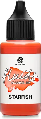 Produktbild von Octopus Fluids Alcohol Ink STARFISH, Alkoholtinte für Fluid Art und Resin, orange