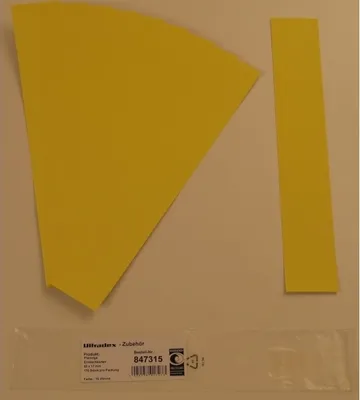 Produktbild von Einsteckkarten für 20mm Einsteckschiene 50x17mm VE=170 Stück zitrone