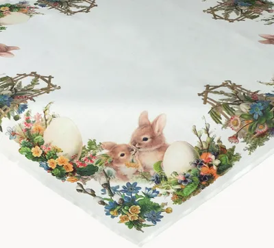 Image de Linge de table avec motif de Pâques 85 x 85 cm