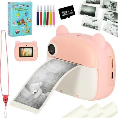 Obrázek produktu pro Instantní fotoaparát pro děti medvídek růžový