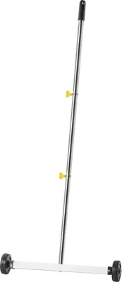 Zdjęcie produktu dla Zamiatarka magnetyczna – miotła magnetyczna na kółkach – szerokość robocza 43 cm – pojemność 4,5 kg – regulowany uchwyt – do gwoździ i śrub – do garażu i prac dachowych