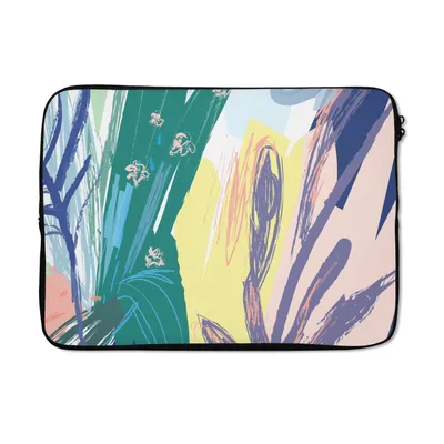 Produktbild von MuchoWow® Laptop Hülle 13 Zoll Sommer - Farbe - Abstrakt Laptoptasche - Laptophülle - Sleeve - Rundumschutz