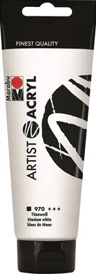 Produktbild von Marabu Künstler-Acrylfarbe Artist Acryl 120 ml titanweiß