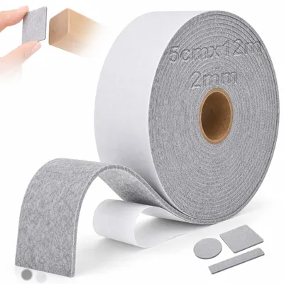 Productafbeelding van Zelfklevend Viltband 5 cm x 12 m voor Meubelpads