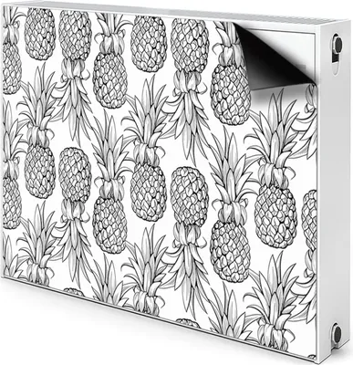 Produktbild von Magnet Heizkörperverkleidung Heizkörper-Abdeckung Heizung Heizkörper 100x60 cm  - Ananas