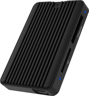 Obrázok produktu pre ICY BOX IB-CR504-C31, CFexpress, SD, Čierna, 10000 Mbit/s, Hliník, Plast, USB 3.2 Gen 2 (3.1 Gen 2) Type-C, 60 mm