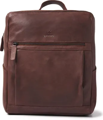 Produktbild von dR Amsterdam Rucksack | Lederrucksack | Lederrucksack für Laptop | Tampa - 933661 Brown