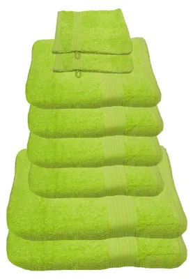 Produktbild von Julie Julsen Handtuch Set Limette,Set:8 tlg. 2 Bade- 4 Handtücher + gratis 2 Waschhand..