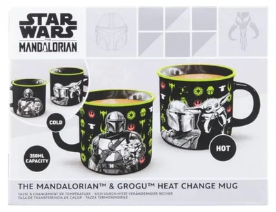 Image de Tasse Star Wars : The Mandalorian à effet thermique avec le Mandalorien et Grogu