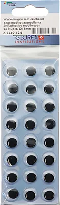 Produktbild von Glorex Wackelaugen rund 15 mm , 23 Stück