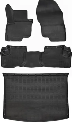 Image de 3D Tapis en caoutchouc pour Mitsubishi Eclipse Cross 1 PHEV depuis 2021 et bac de coffre NORM
