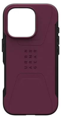 Obrázek produktu pro Urban Armor Gear Civilian, Obal, Apple, iPhone 16 Pro, 16 cm (6.3"), Bordeaux