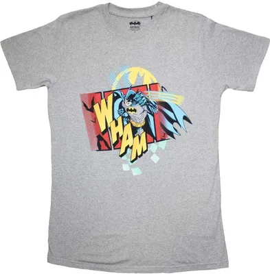 Produktbild von Batman - "Wham" T-Shirt für Herren/Damen Uni RO11495 (L) (Grau)