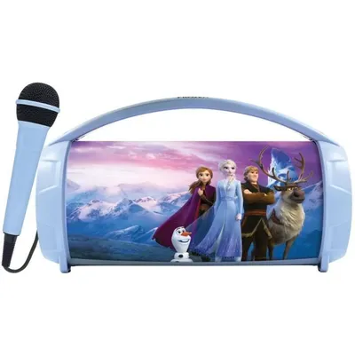 Obrázek produktu pro Bluetooth reproduktor, design Frozen, bezdrátový, s mikrofonem, vícebarevné světelné efekty, pro vnitřní použití