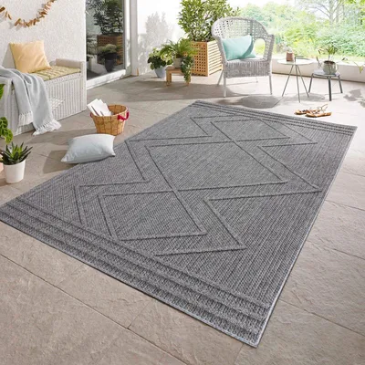 Zdjęcie produktu dla Carpetsale24 Dywan Wewn?trzny Zewn?trzny Styl Skandynawski Boho Jednolity Efekt Wysoki Niski Wodoodporny Salon Taras, Rozmiar: 160x230 cm