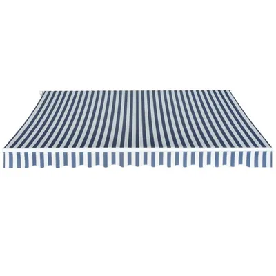 Produktbild von vidaXL Gelenkarmmarkise 350 cm Blau/Weiß