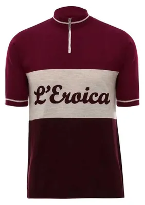 Produktbild von Santini Eroica Official Wool Kurzarm-radtrikot Rot XL Mann Rot XL