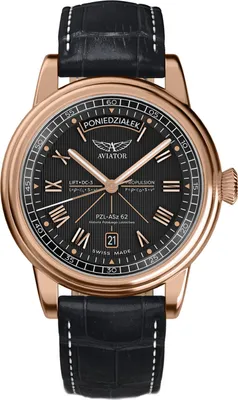 Produktbild von Aviator Herrenuhr V.3.35.2.282.4 DE schwarz