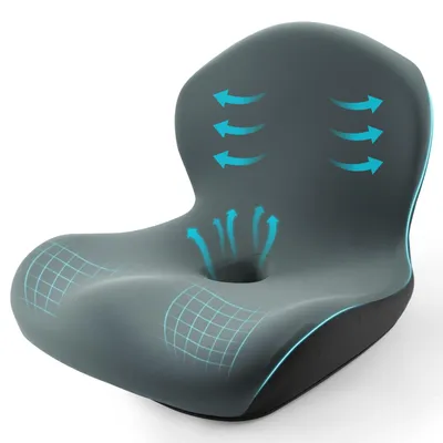 Zdjęcie produktu dla Omgoods - Ergonomiczna poduszka do siedzenia w kształcie litery L z podparciem dla pleców