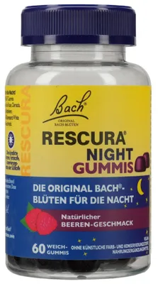 Zdjęcie produktu dla Bach Flowers Original Rescura Night Gummies Berry 60 kapsułek