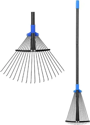 Obrázok produktu pre Flexibilné lopatkové hrablice do záhrady 75–115 cm – kovové