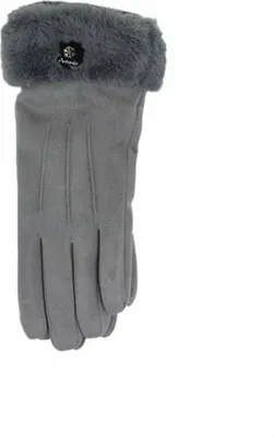 Graue Winterhandschiuhe