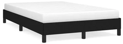 Image de vidaXL Cadre de lit sans matelas noir 120x190 cm Tissu