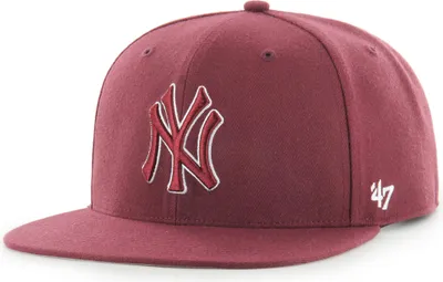 Produktbild von '47 Brand MLB New York Yankees No Shot Cap '47 CAPTAIN Dark Maroon