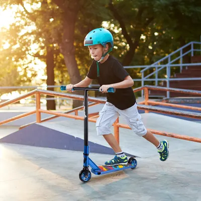 Produktbild von Malplay Trick Roller für Kinder Tretroller Jugendliche Urban Aluminium 360° Bunt bis zu 100 kg ABEC9