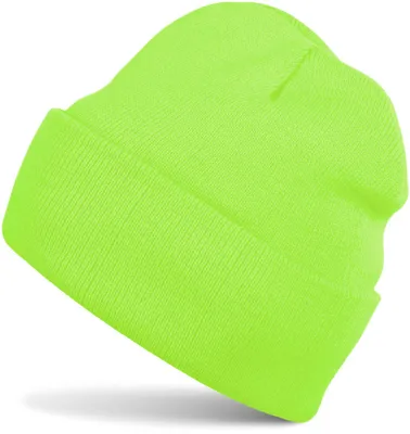 Produktbild von styleBREAKER Uni Beanie Mütze einfarbig | Klassische Feinstrick Winter Strickmütze mit breitem Umschlag | Elastische Beanie in vielen Farben für Damen und Herren