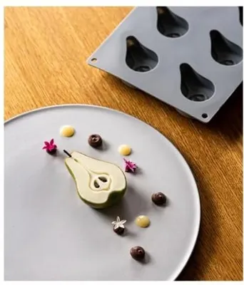 Productafbeelding van Solidchoice - Siliconen Bakvorm in Peer Vorm voor Desserts
