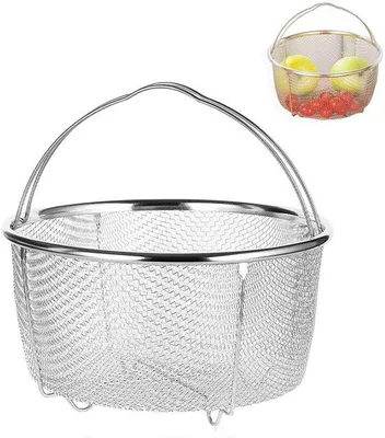 Zdjęcie produktu dla Parowar do patelni o średnicy 18 cm, koszyk do gotowania na parze ze stali nierdzewnej