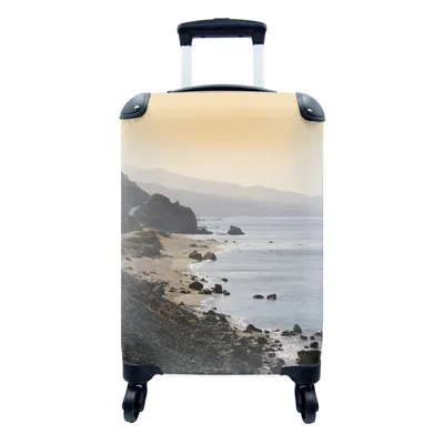 Produktbild von MuchoWow® Koffer Handgepäck Trolley Rollkoffer Kleine Reisekoffer mit 4 Rollen - Strand - Griechenland - Kreta - Cabin Size < 55x40x23 cm & 55x40x20 cm - Fotokoffer - Kabinenkoffer - Boardgepäck - Reise-Box - Reisekoffer - Reisegepäck - Koffer mit Bild - Trolley für Kinder