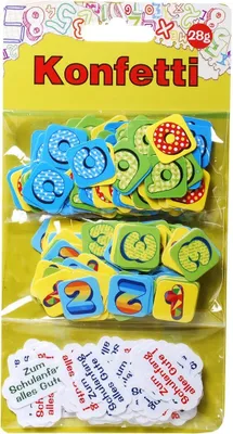 Produktbild von Dekokonfetti Schulanfang Pappe/ Kunststoff verschiedene Motive 28 Gr.